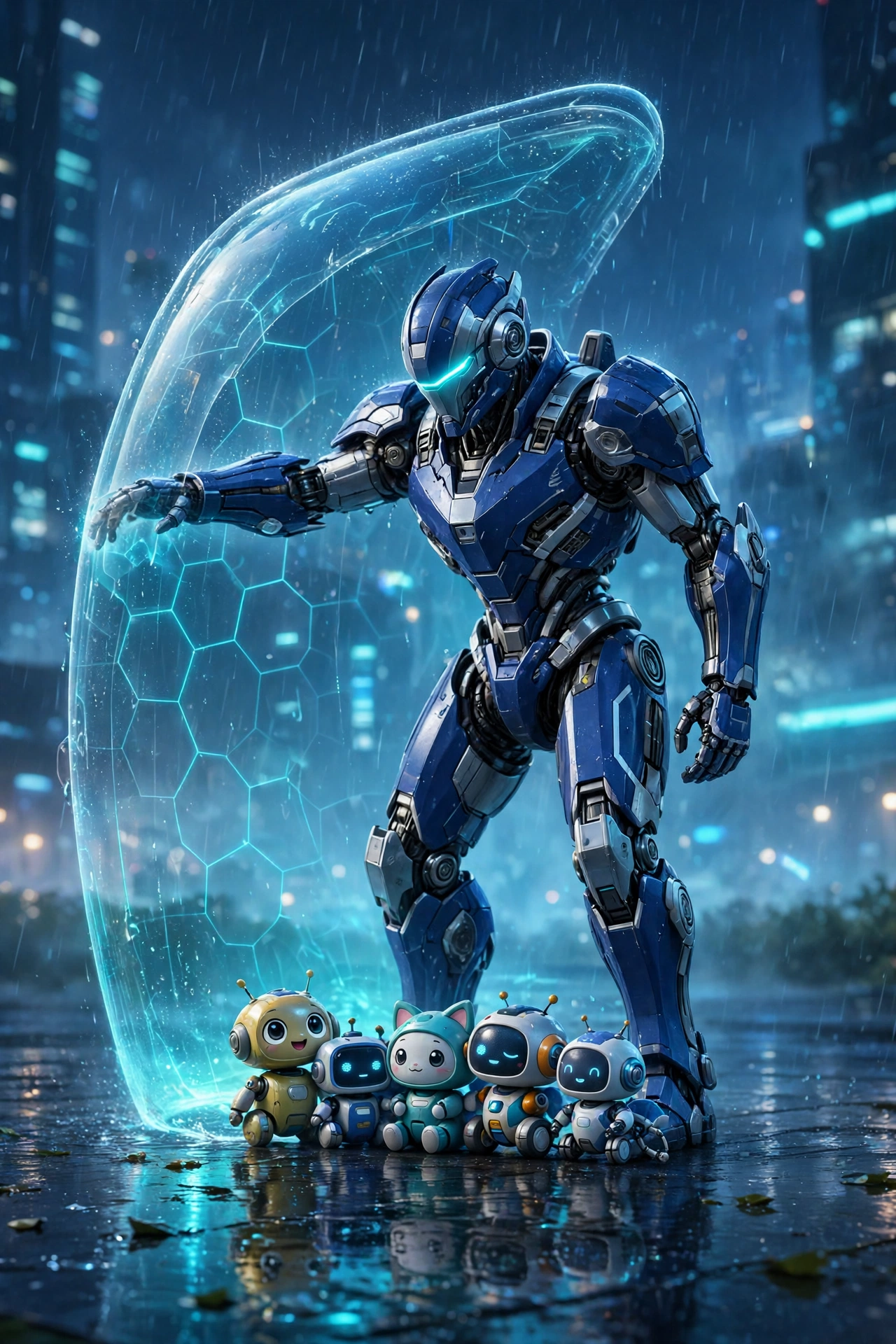 Sheltering small robots