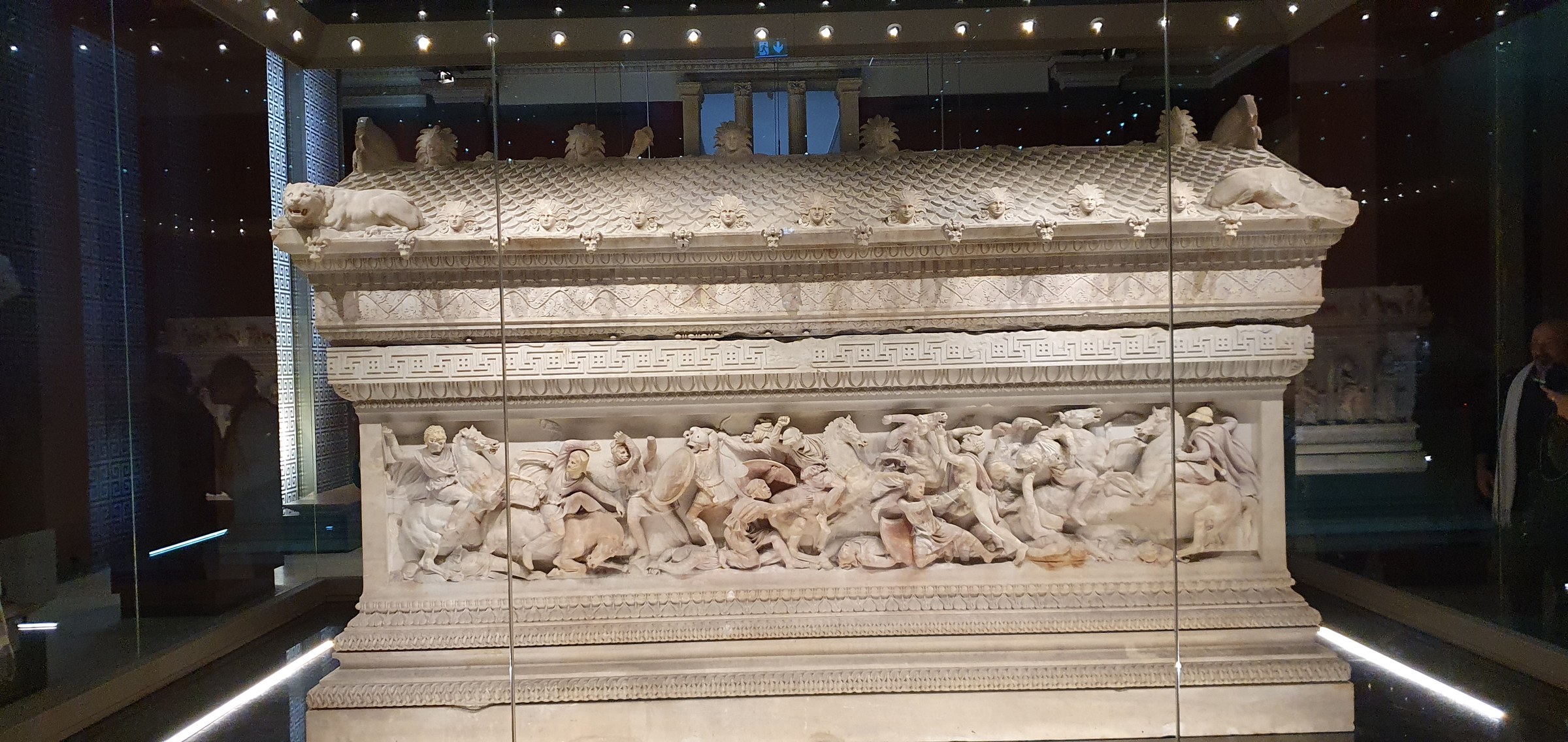 The so-called Alexander Sarcophagus from Sidon (late 4th century BC), showing Alexander at the Battle of Issus