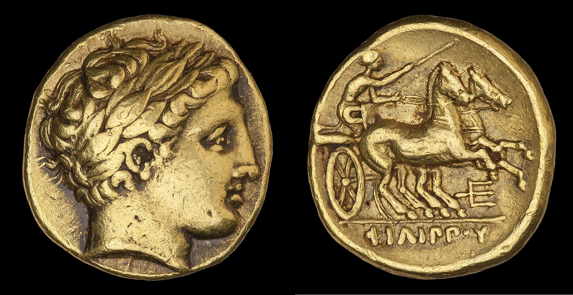 Gold stater of Philip II of Macedon, Alexander's father