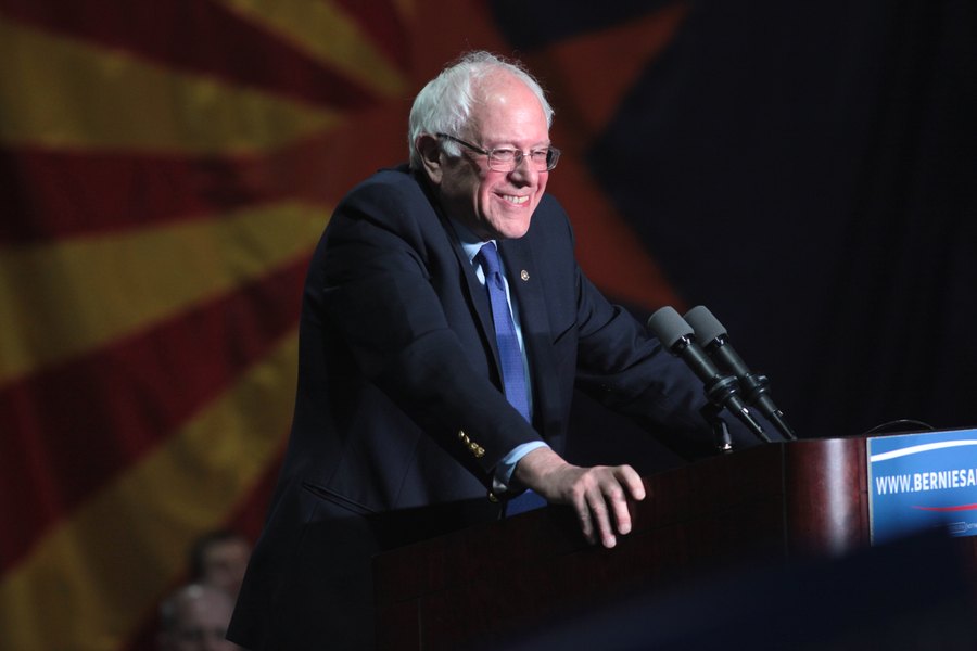 Portrait photograph of Bernie Sanders