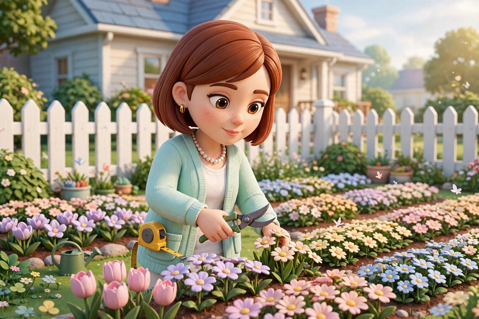 AI-generated portrait/scene of the fictional Vizlings character Beverly Picket (scene). AI-generated dramatization art.