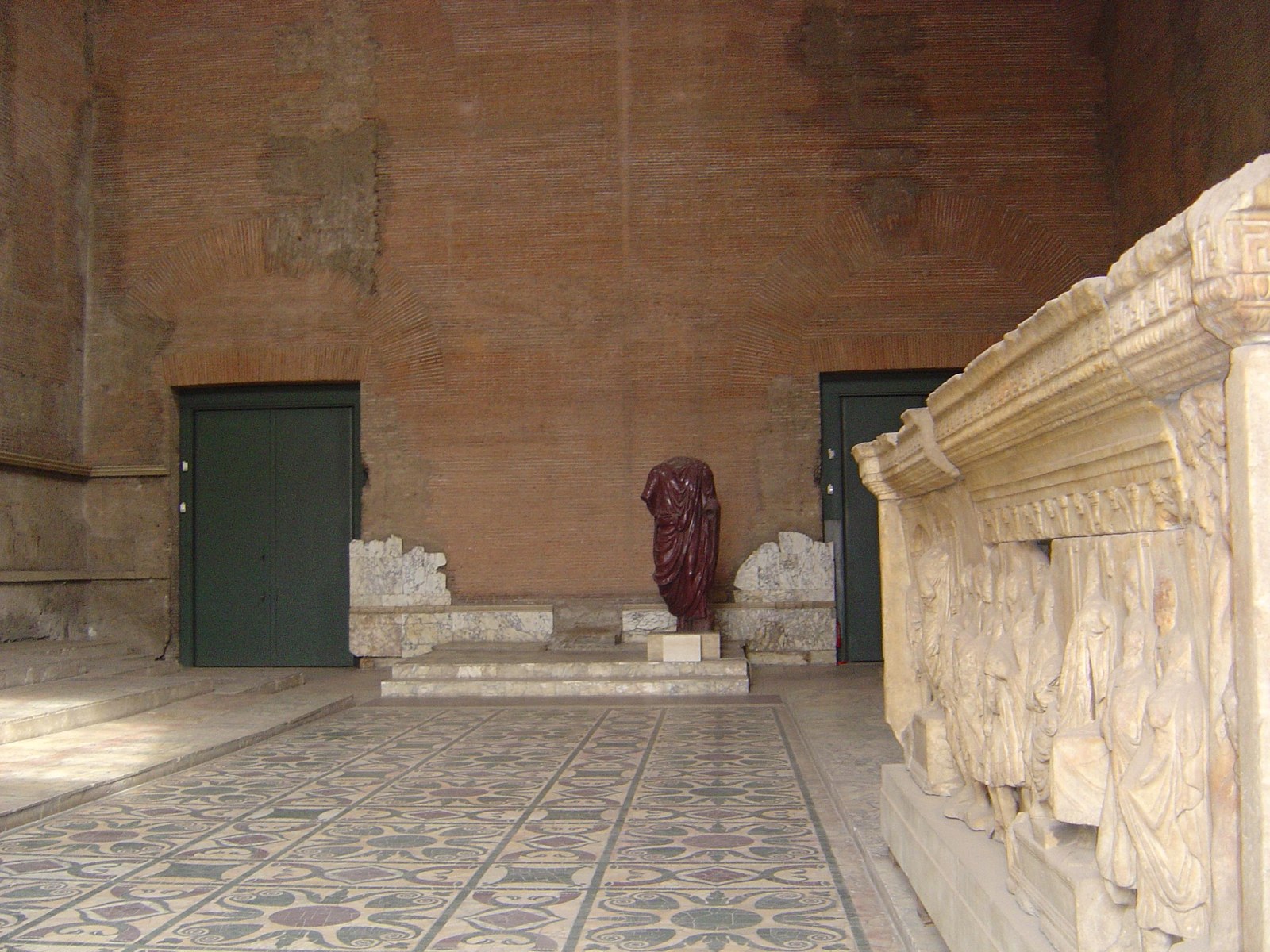 Interior of the Curia Julia, the Senate house begun by Caesar
