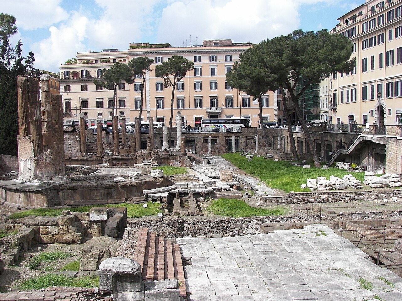 The Largo di Torre Argentina archaeological site in Rome