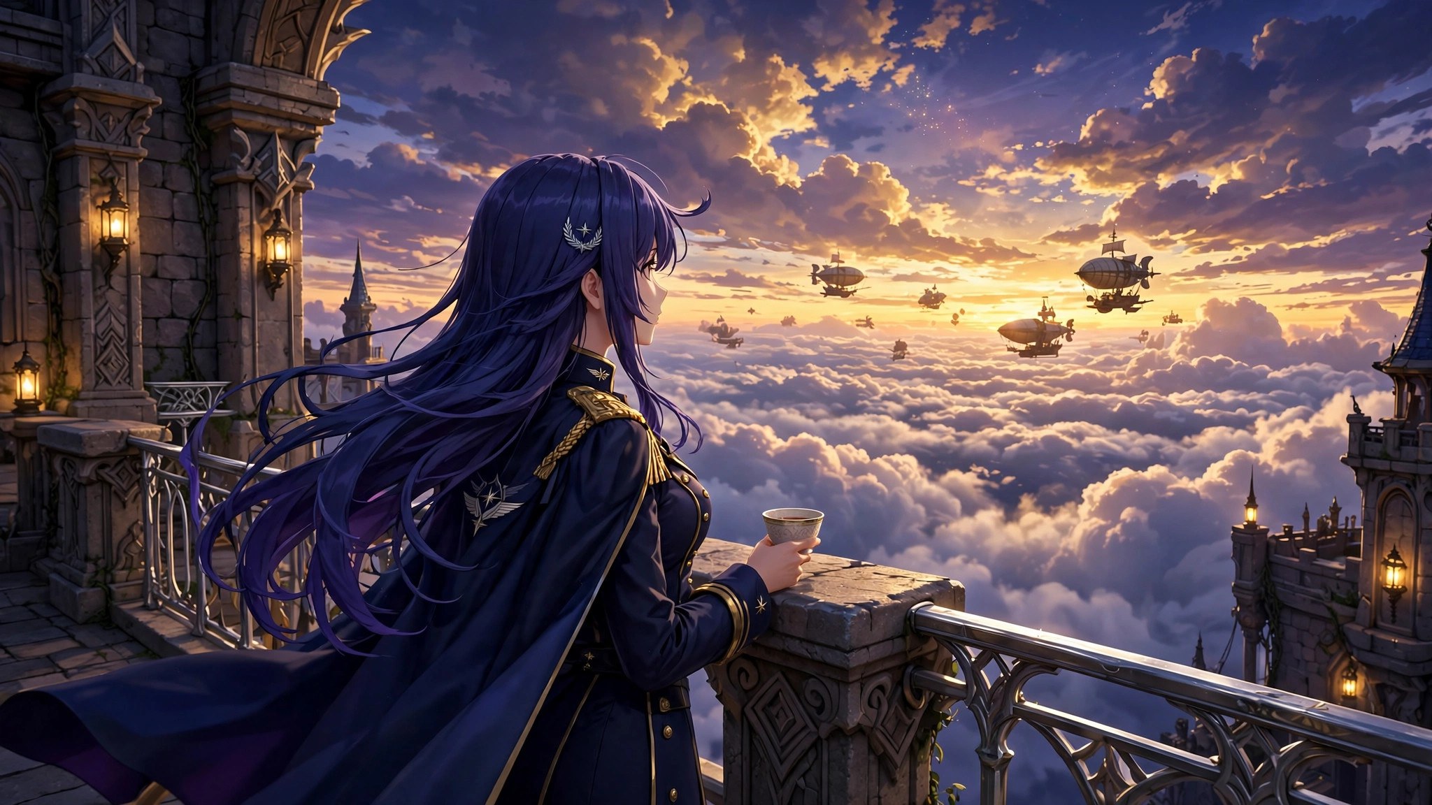 AI-generated dramatization: the observation deck at dusk