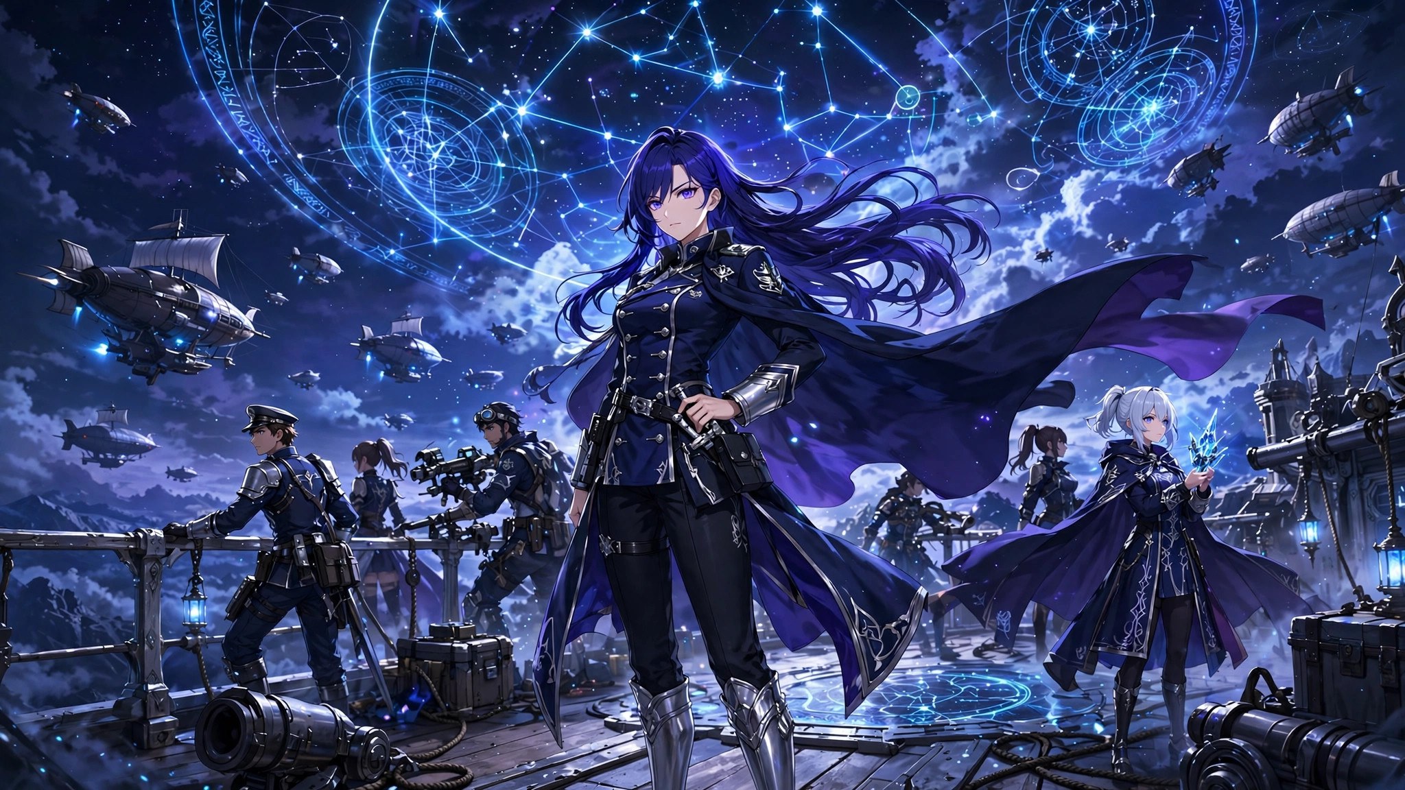 AI-generated dramatization: the Commander — banner art for the downloadable social pack