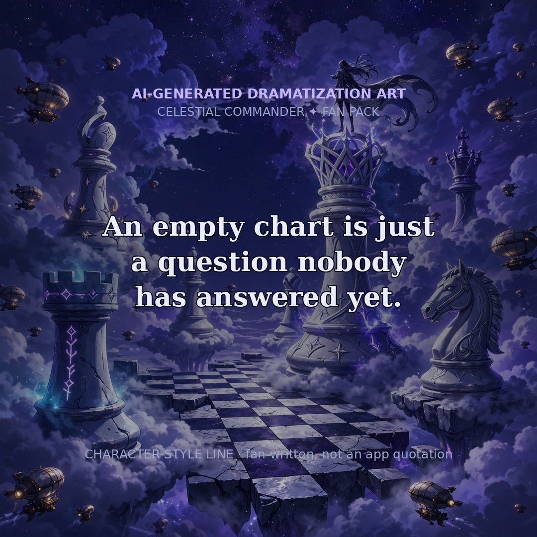 Social card: An empty chart is just a question nobody has answered yet.