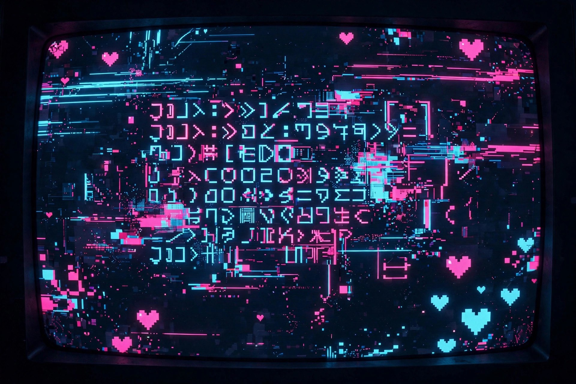 Romantic error-screen artwork