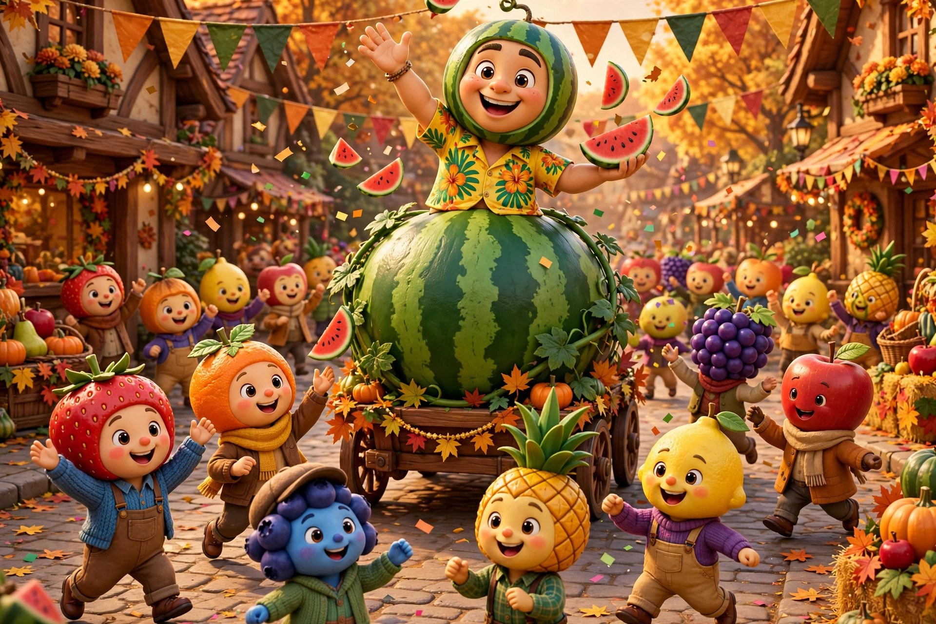 A Fruitopia festival in full swing