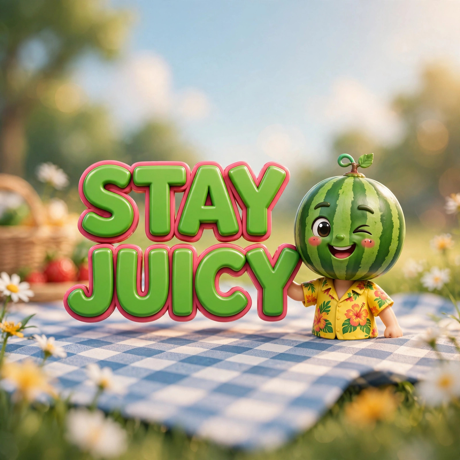 STAY JUICY quote card