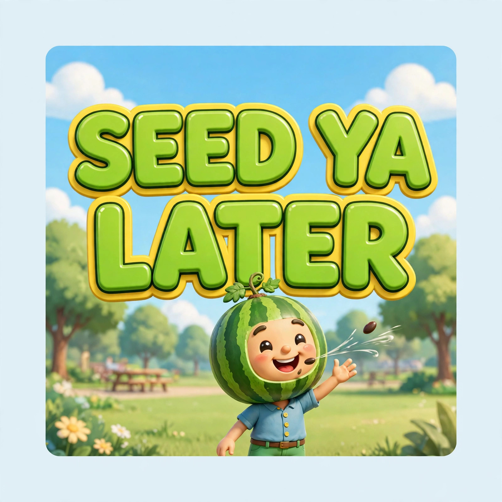 SEED YA LATER quote card