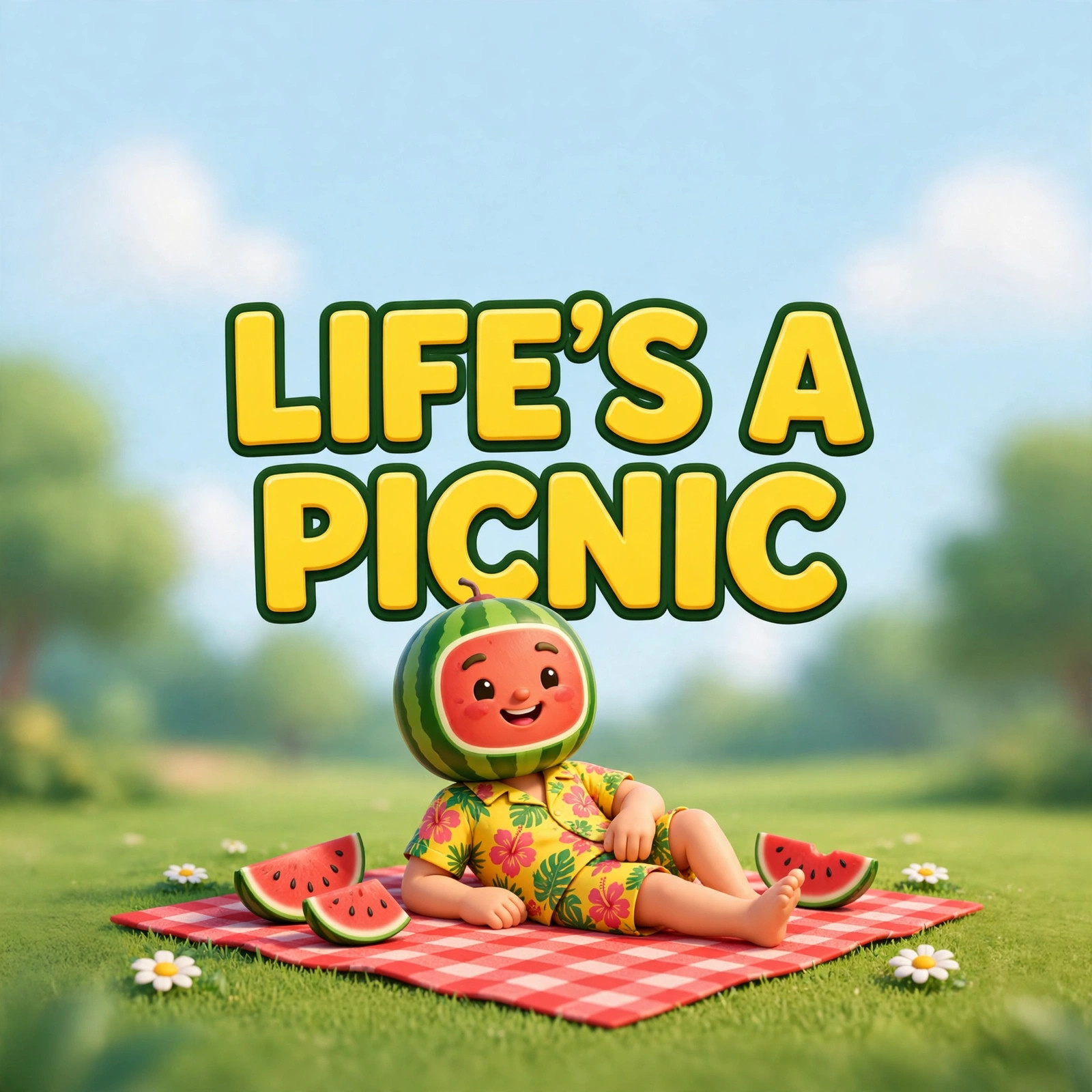 LIFE'S A PICNIC quote card