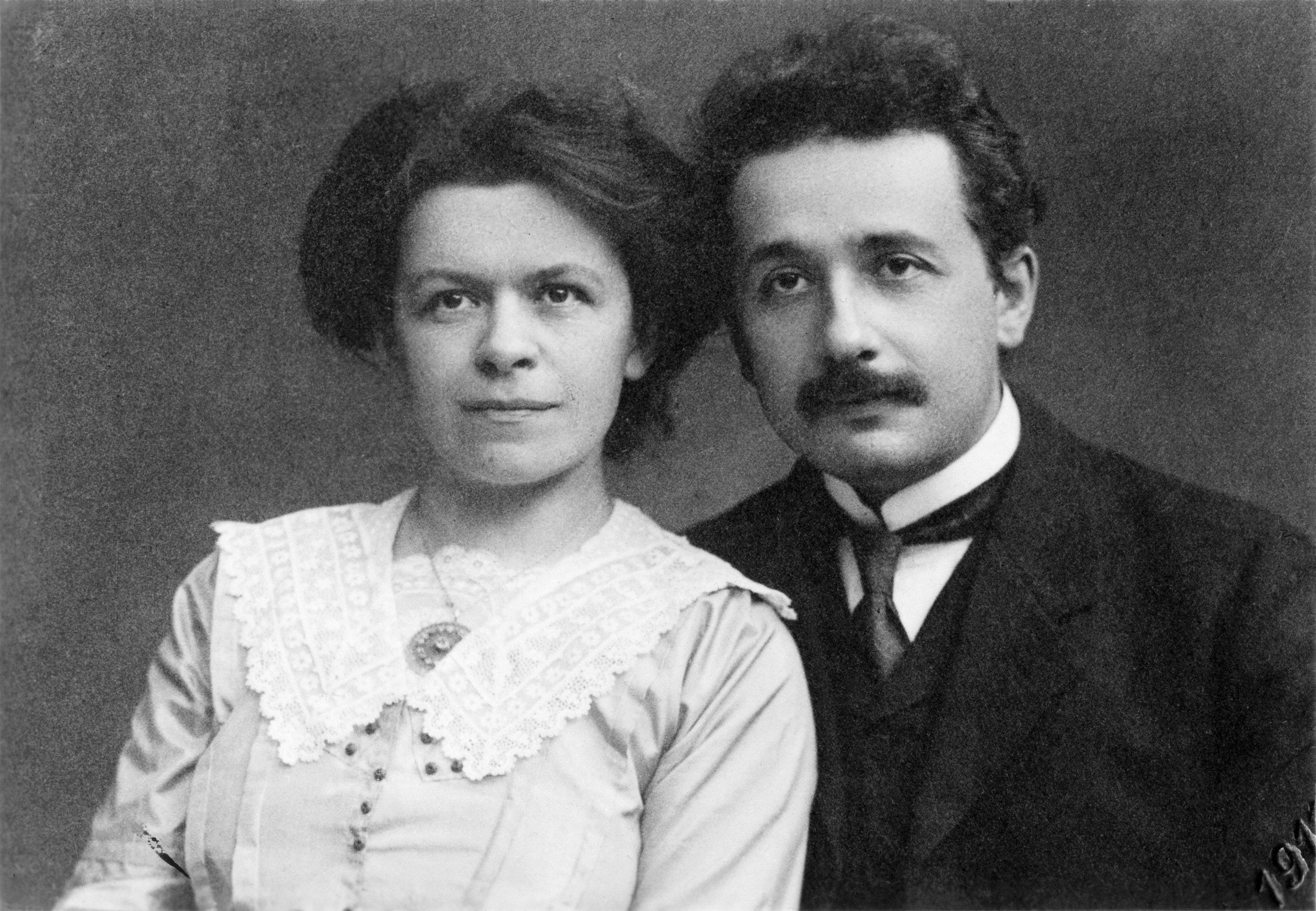 Albert Einstein with his first wife Mileva Mariç, 1912