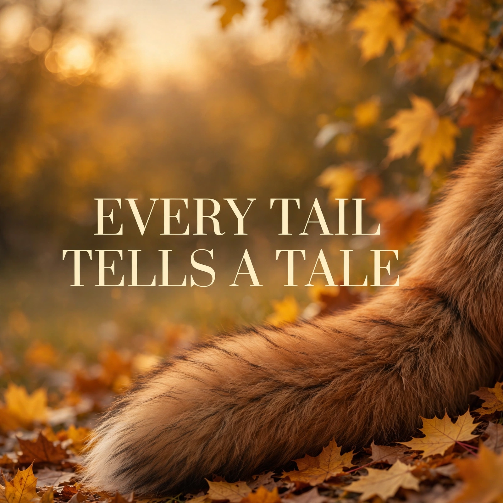 Fox Female social graphic: EVERY TAIL TELLS A TALE