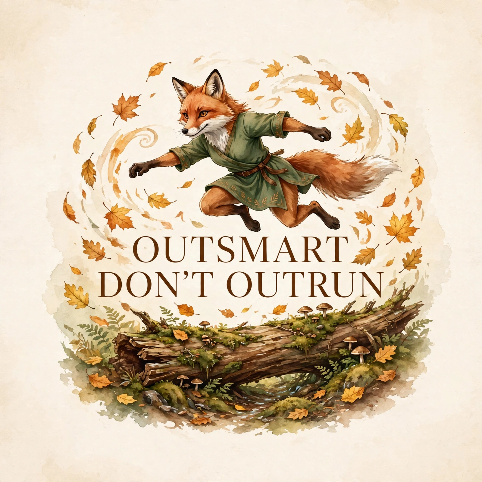 Fox Female social graphic: OUTSMART, DON'T OUTRUN