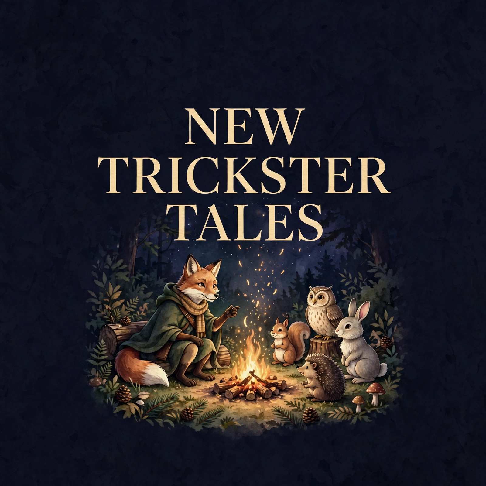 Fox Female social graphic: NEW TRICKSTER TALES