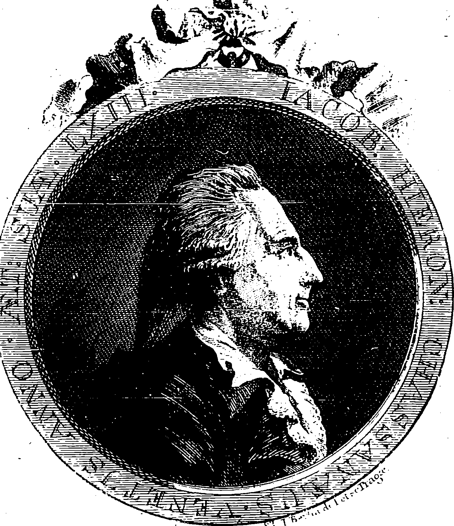 The 1788 frontispiece of Casanova's novel Icosameron, engraved by Johann Berka