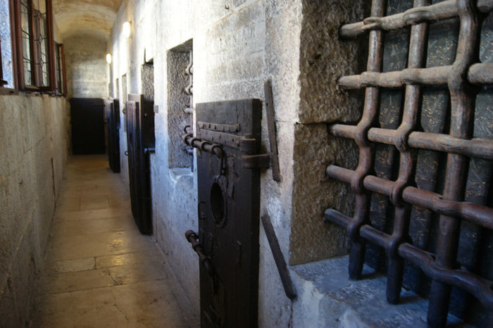 Photograph of the Piombi prison cells under the roof of the Doge's Palace
