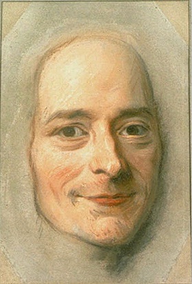 Maurice Quentin de La Tour's 1735 pastel portrait of Voltaire