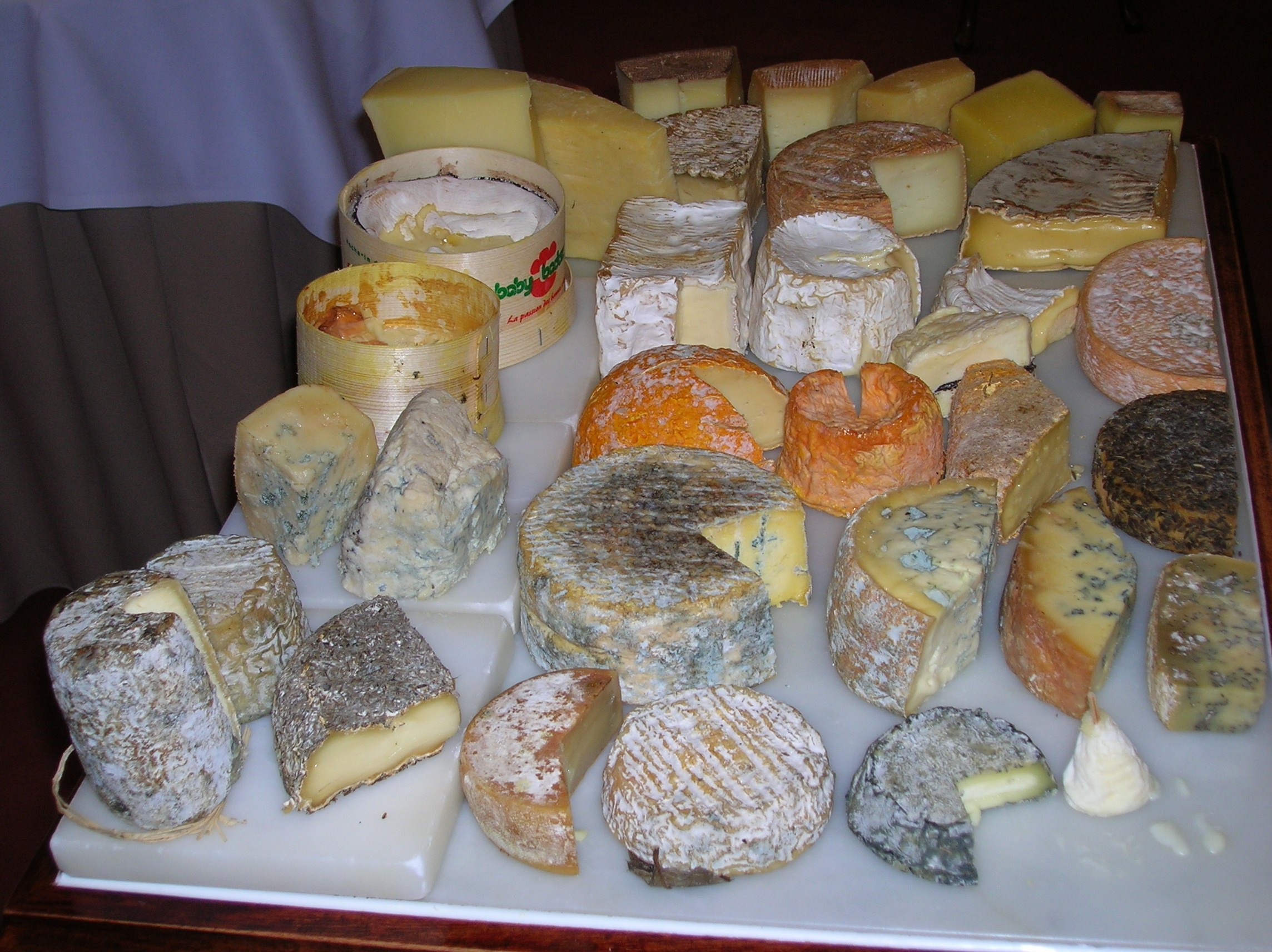 The cheese cart at a Gordon Ramsay restaurant