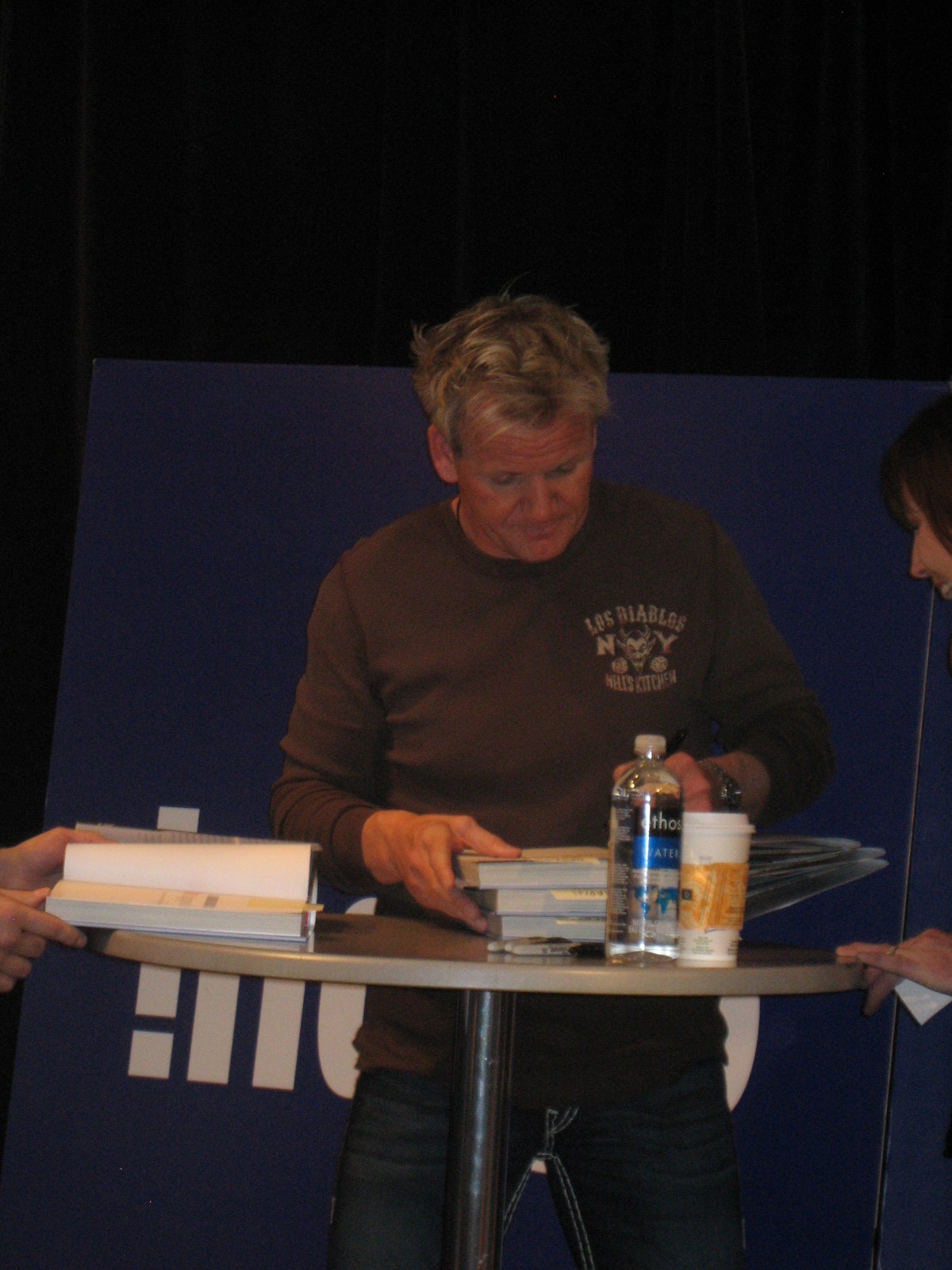Gordon Ramsay at a signing for 'Gordon Ramsay's Healthy Appetite', photographed by Madchester