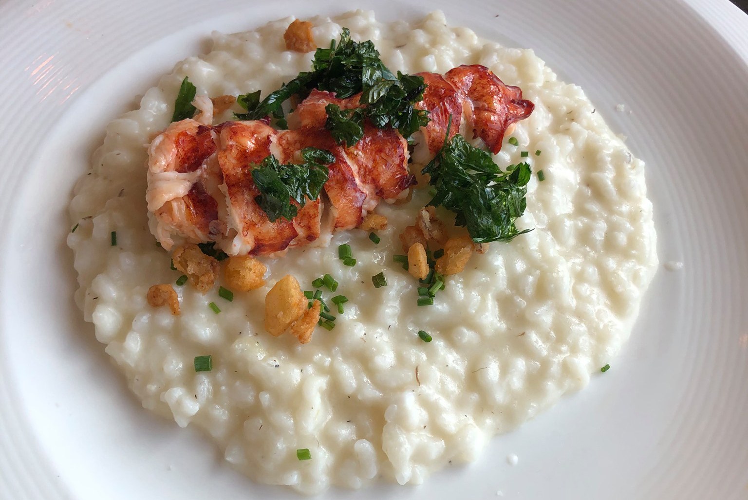 Lobster risotto served at a Gordon Ramsay restaurant in Las Vegas