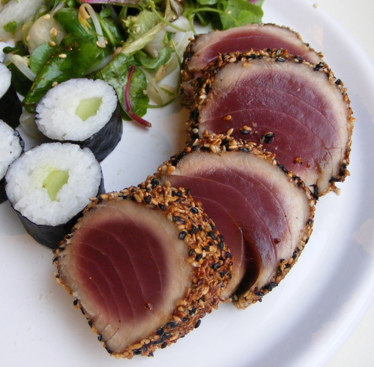 Gordon Ramsay's sesame-crusted tuna