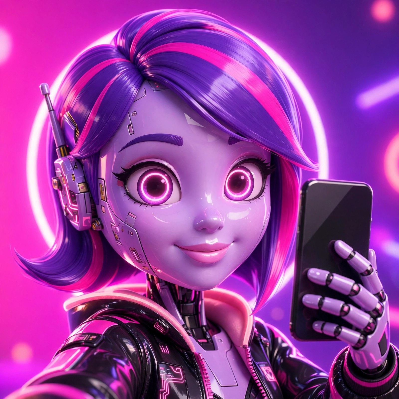 AI-generated portrait of the fictional Vizlings character Ivy Assistant