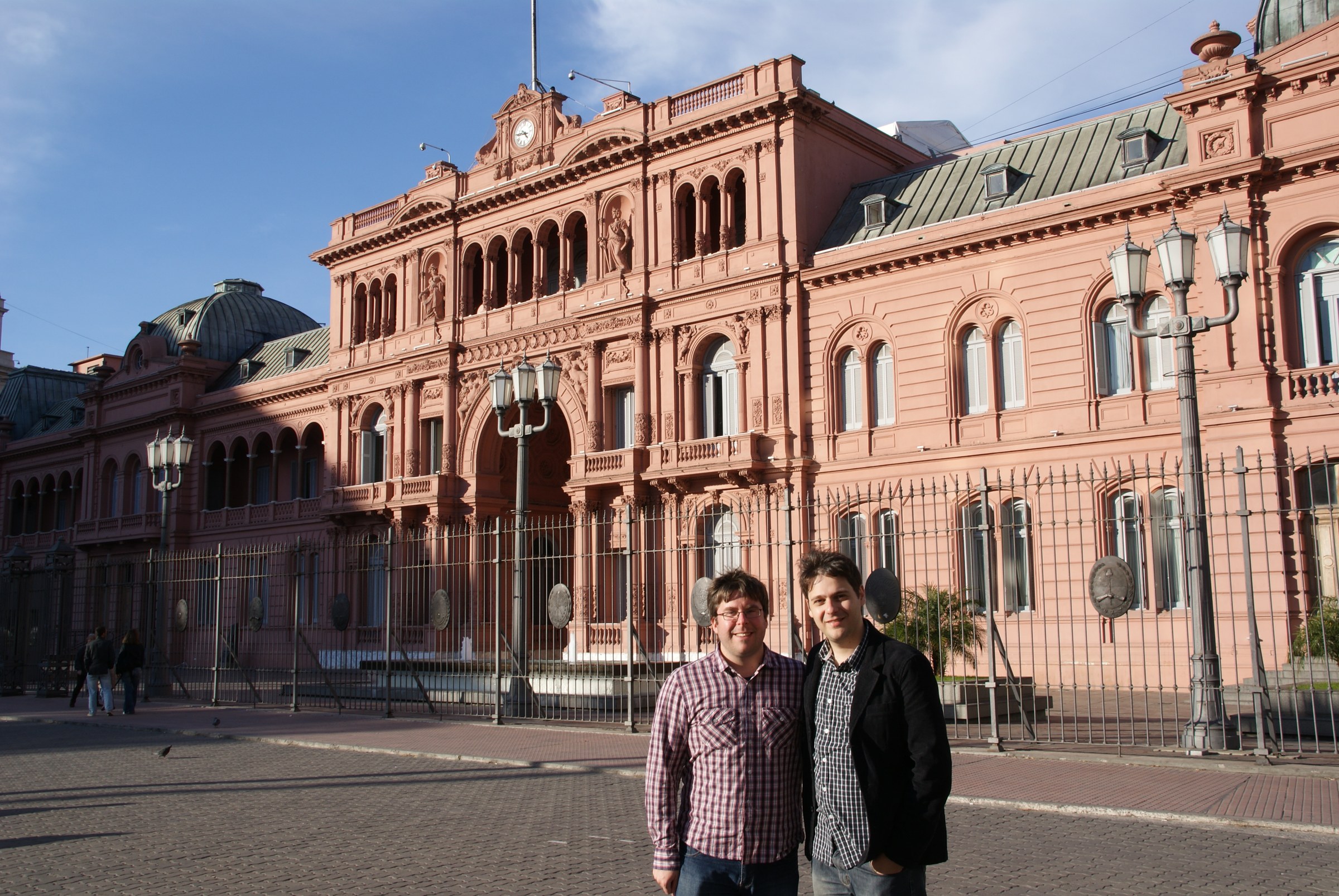 The Casa Rosada presidential palace seen from Plaza de Mayo, Buenos Aires