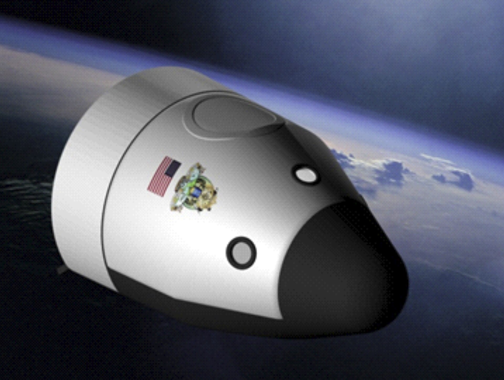 NASA artist's conception of the New Shepard spacecraft