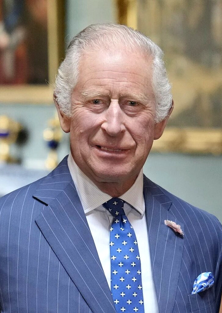 Official portrait photograph of King Charles III, July 2023