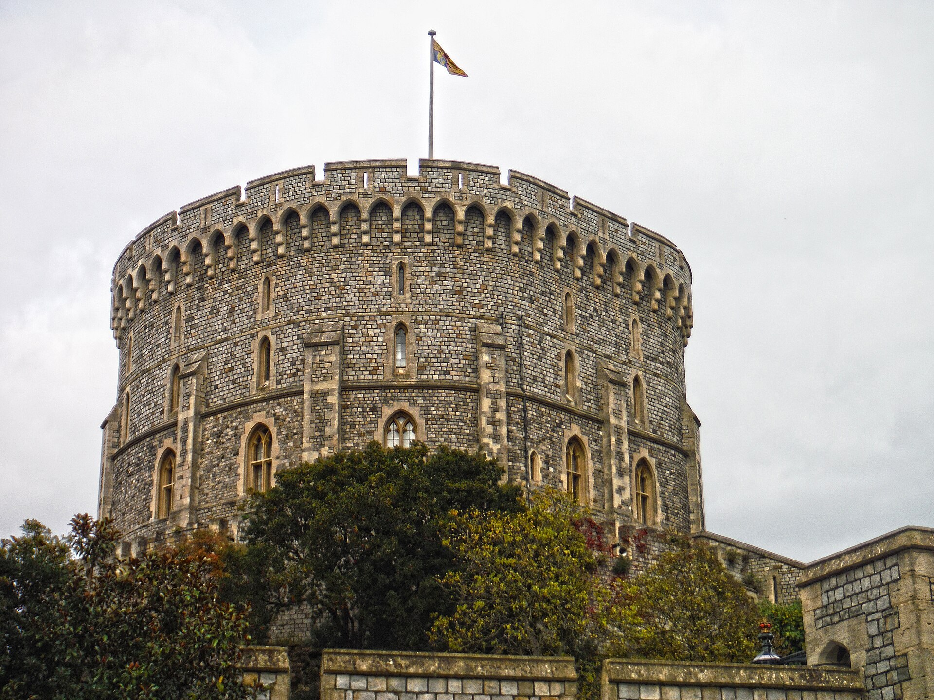 The Round Tower of Windsor Castle; the Royal Archives are based at Windsor