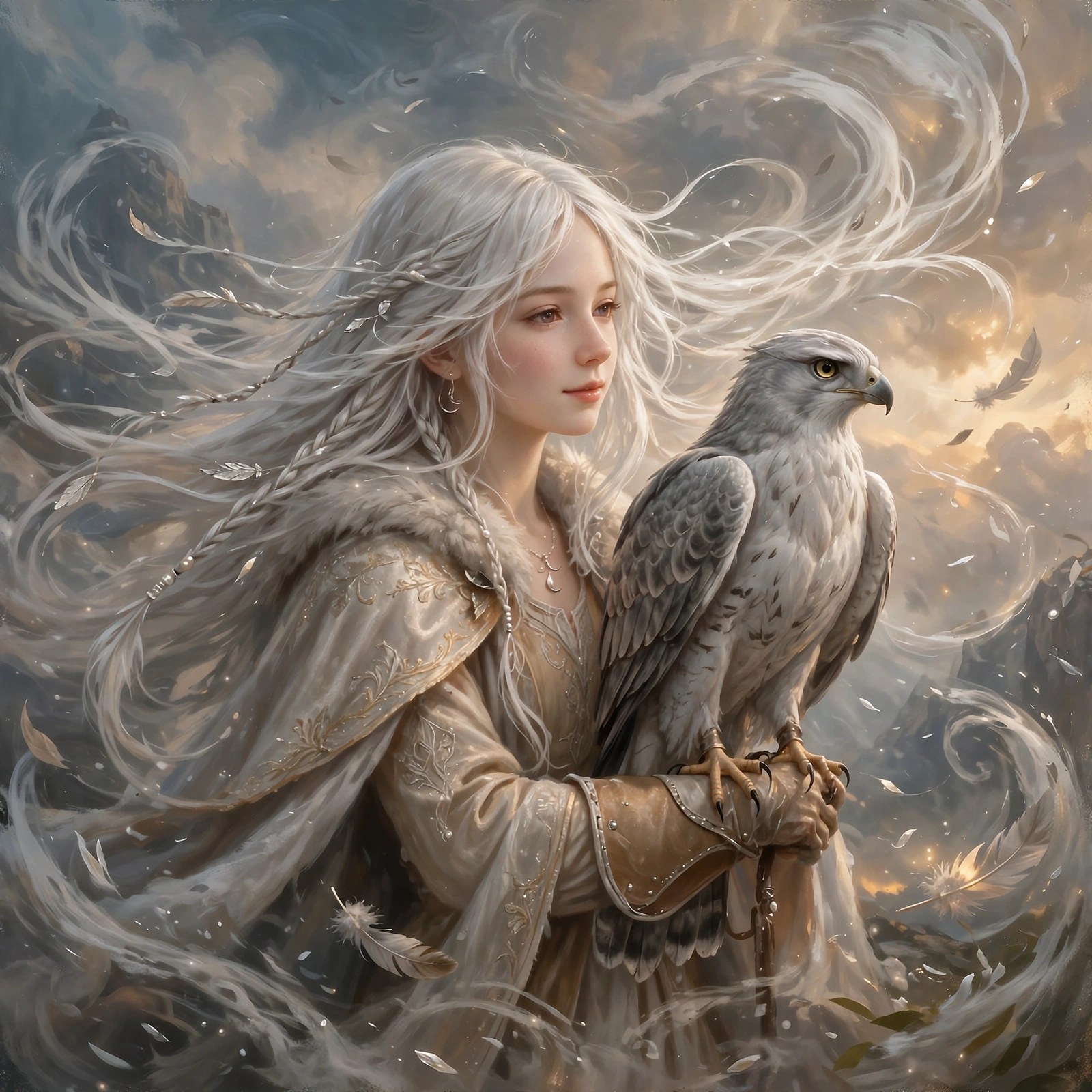 AI-generated dramatization art, downloadable social image: Sefra