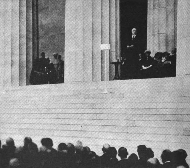 Dedication of the Lincoln Memorial, May 30, 1922 — President Warren G. Harding speaking
