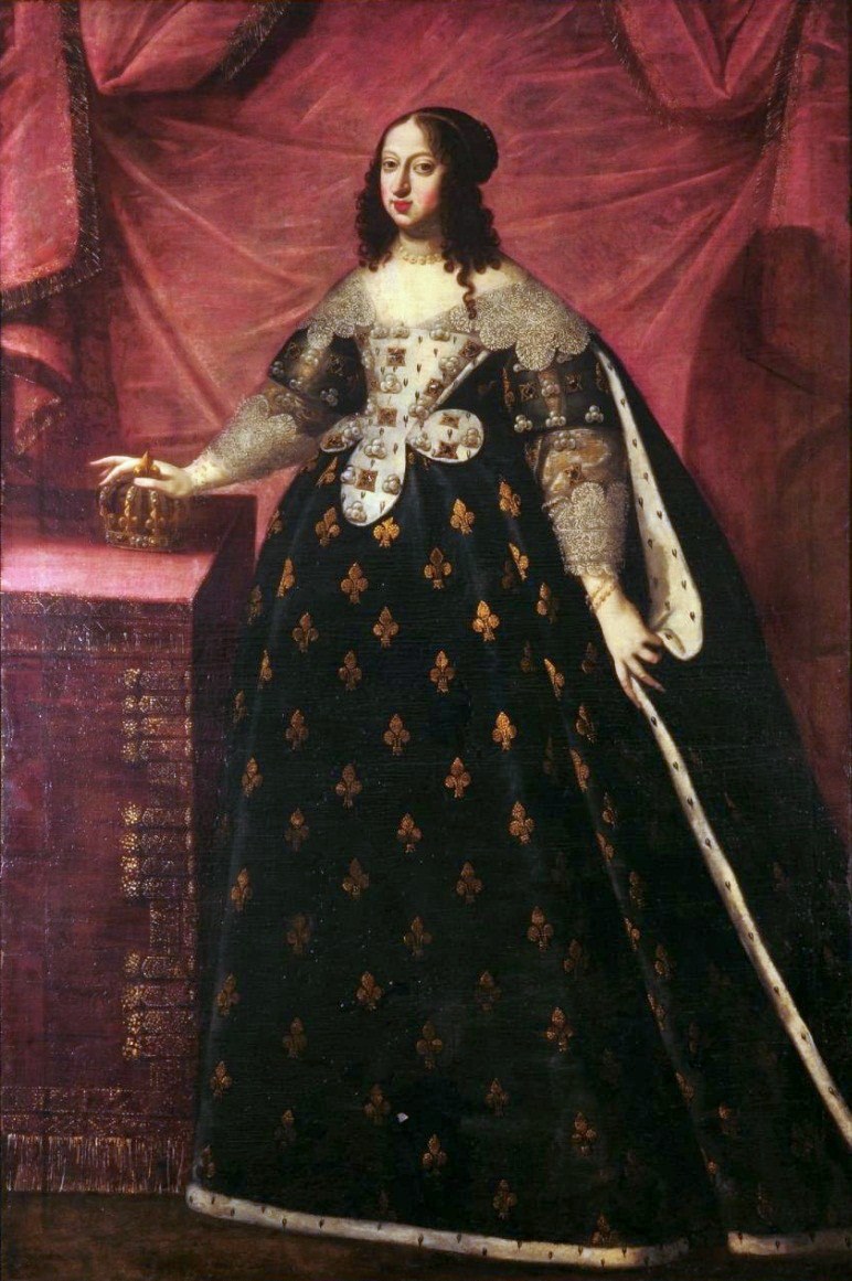 Anne of Austria with her young sons, the future Louis XIV and Philippe
