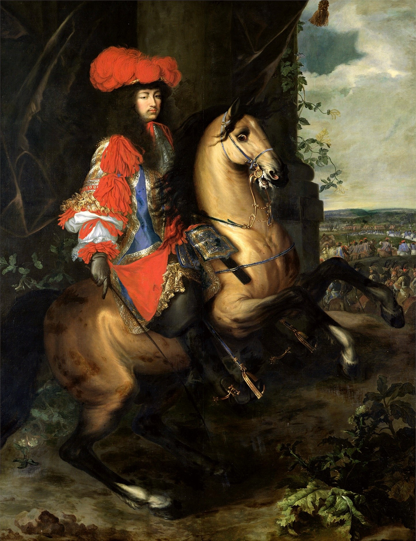 Equestrian portrait of Louis XIV, after Charles Le Brun