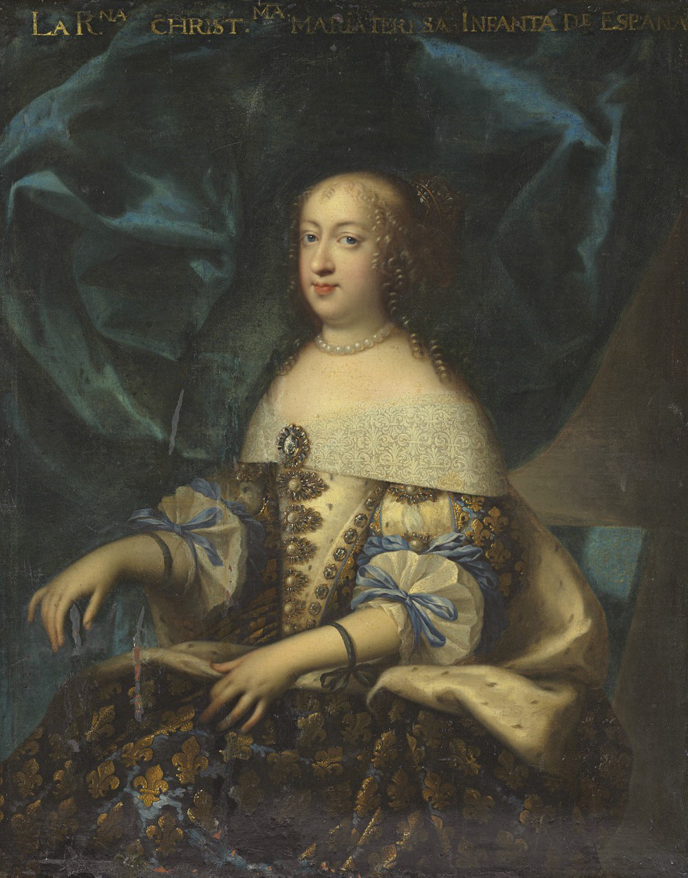 Portrait of Maria Theresa of Austria, queen of Louis XIV