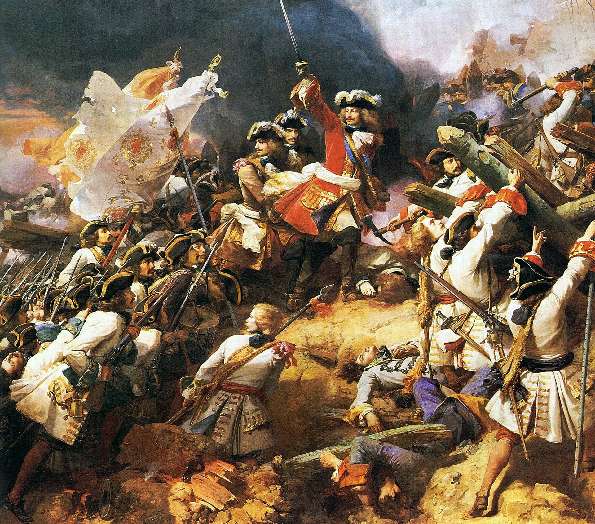 Villars at the battle of Denain, 24 July 1712