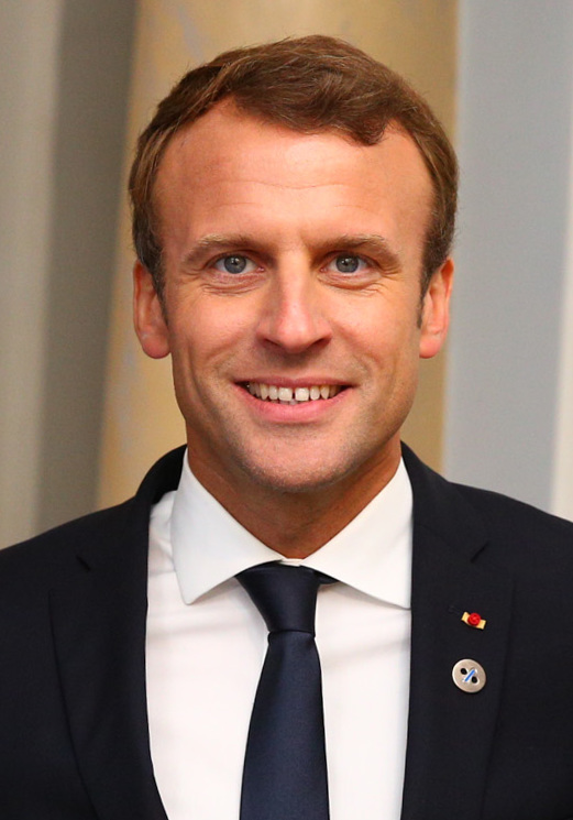 Portrait photograph of Emmanuel Macron