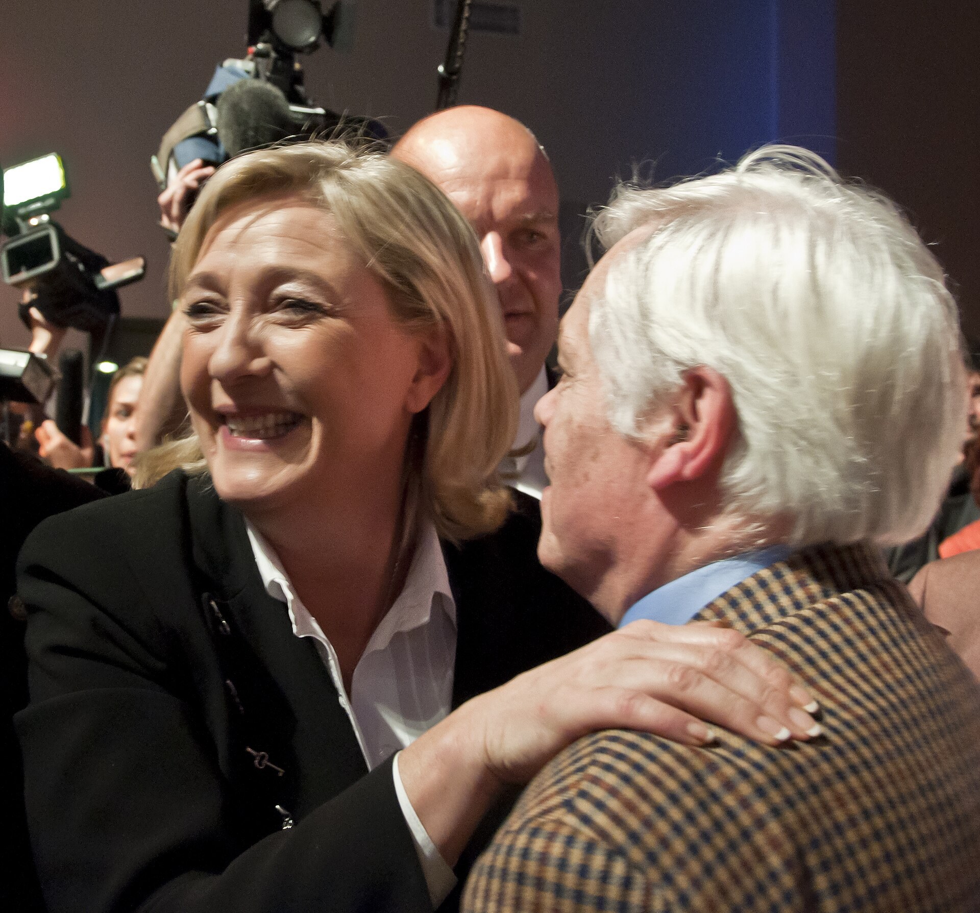 Photograph of Marine Le Pen on the 2012 campaign trail