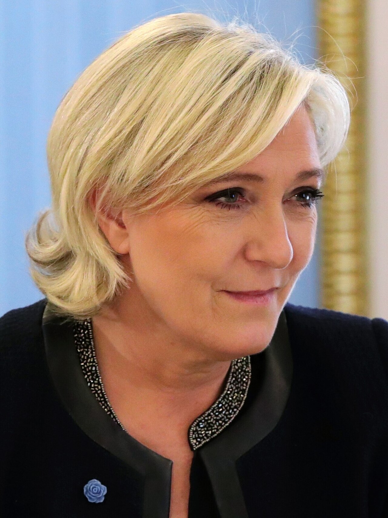 Photograph of Marine Le Pen in Moscow, March 2017