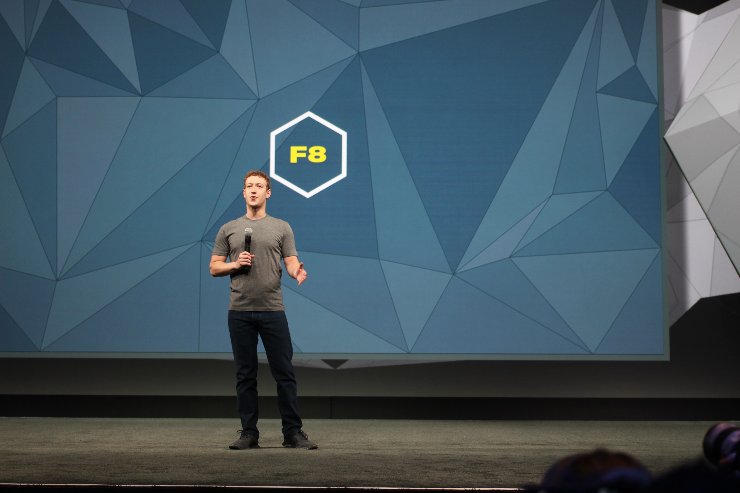 Mark Zuckerberg at Facebook's F8 conference, 2014