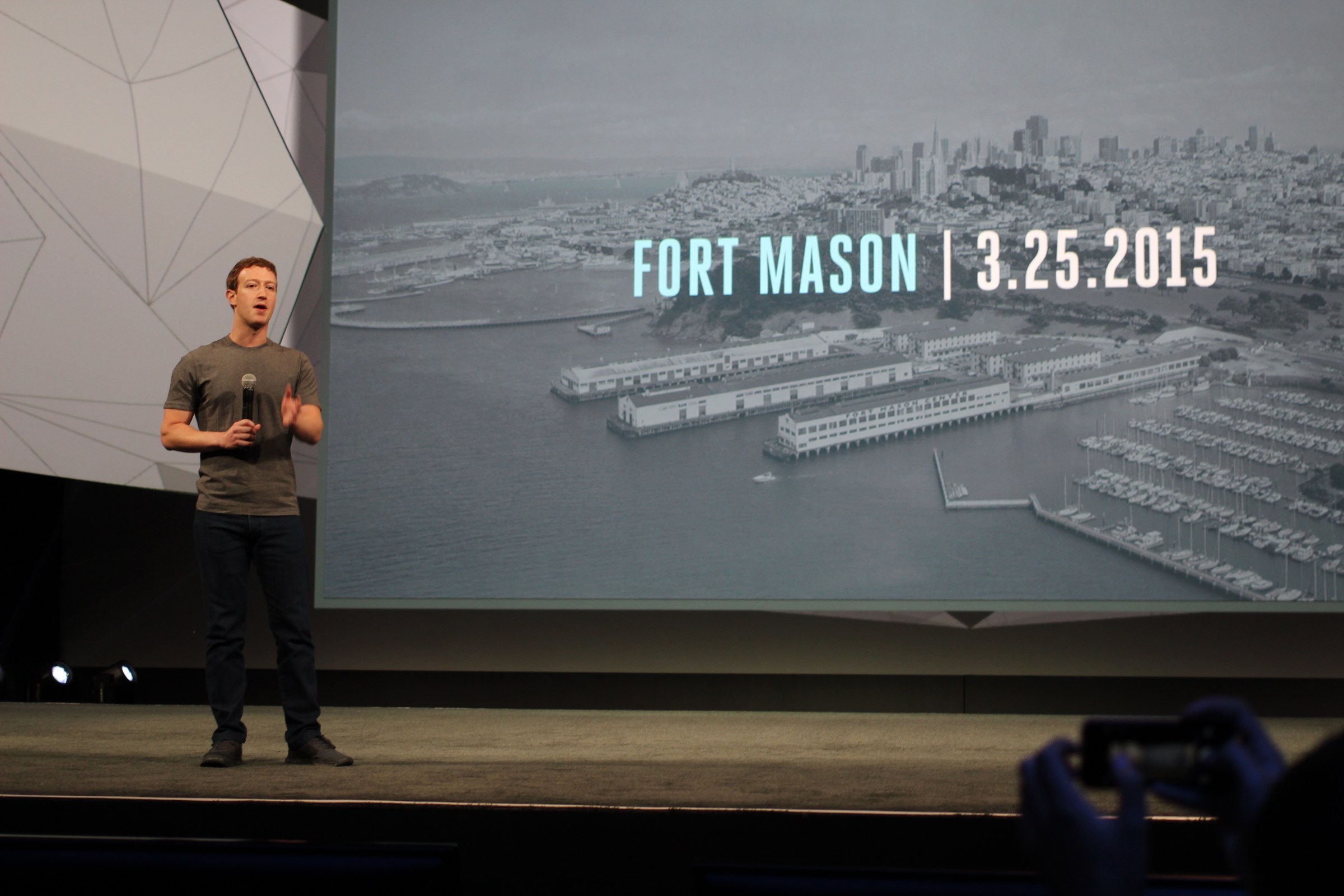 Mark Zuckerberg at Facebook's F8 conference, 2014