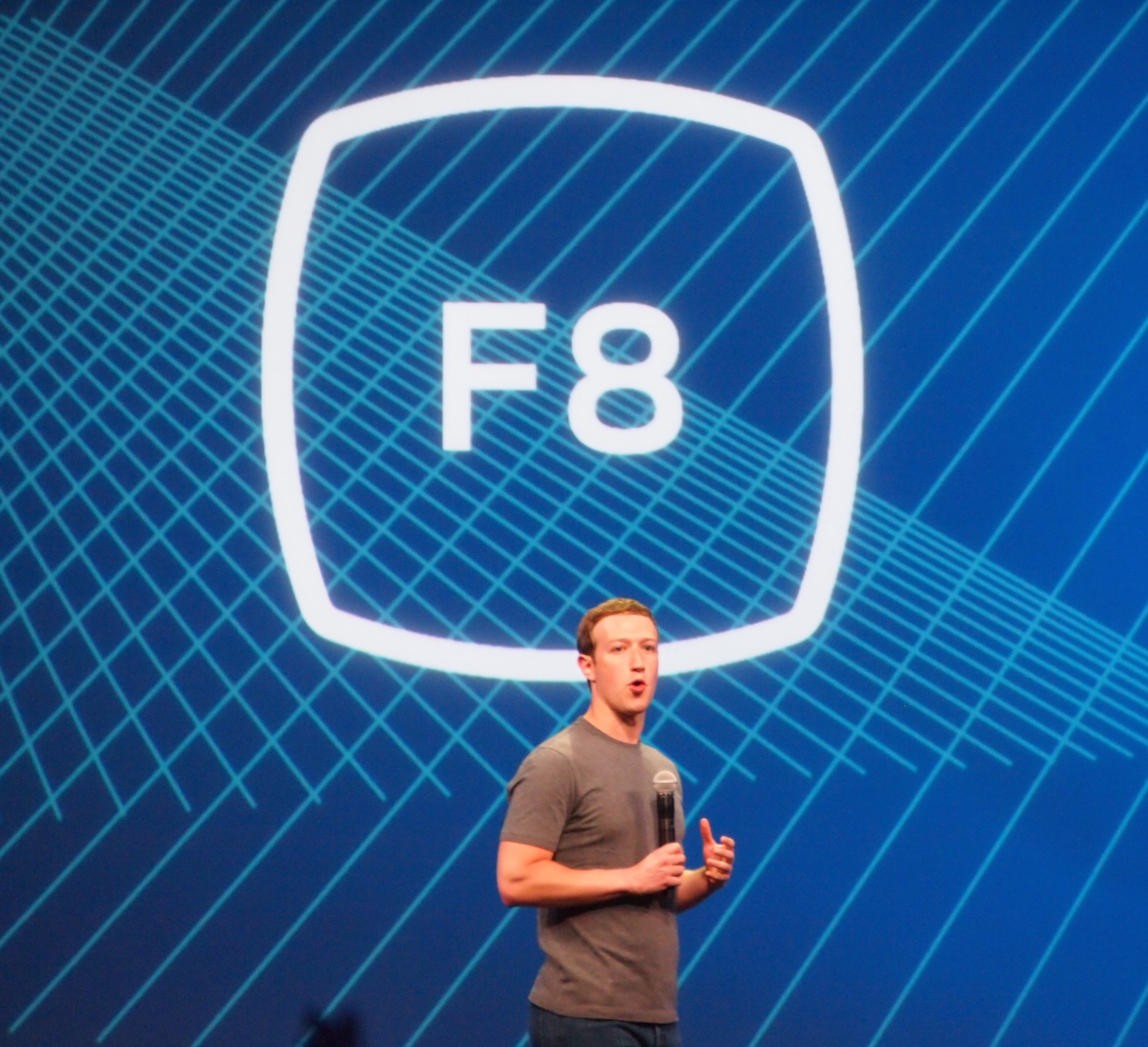 Mark Zuckerberg at Facebook's F8 conference