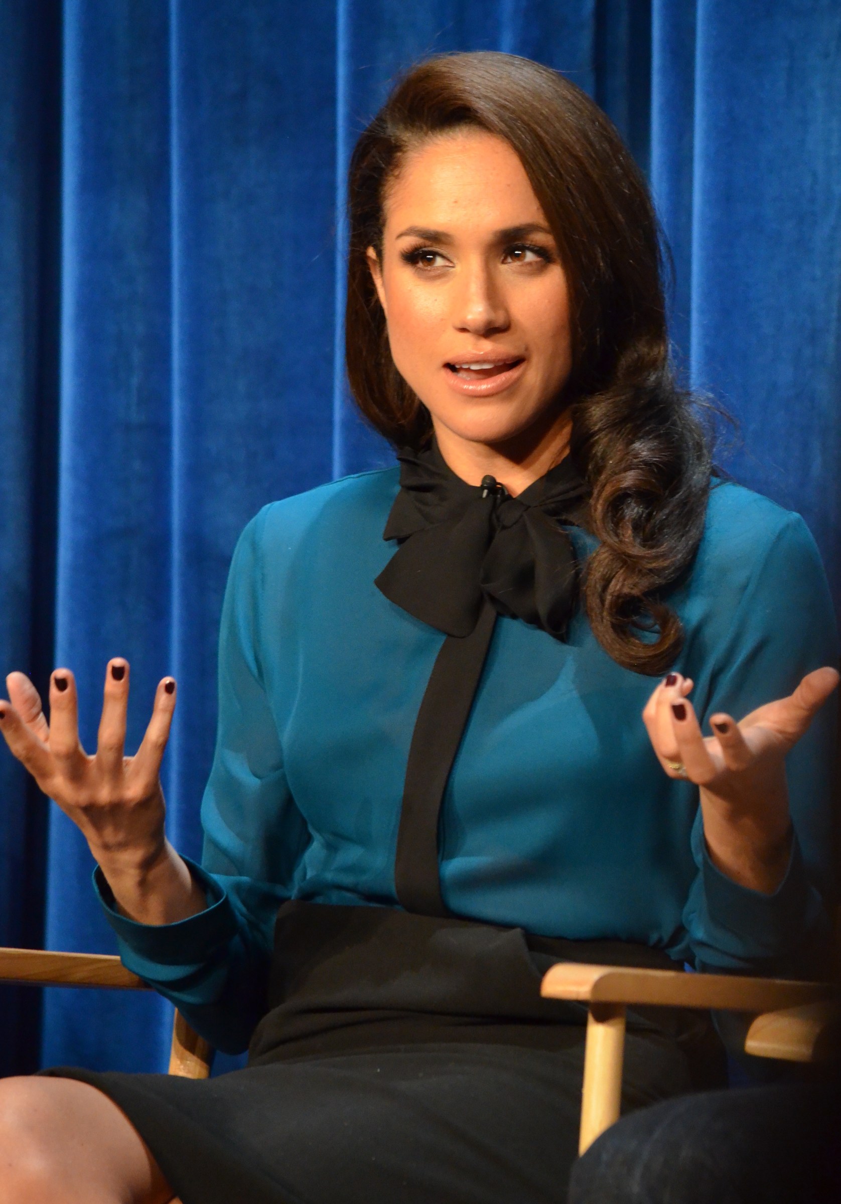 Meghan Markle at a Paley Center panel for Suits, 2013