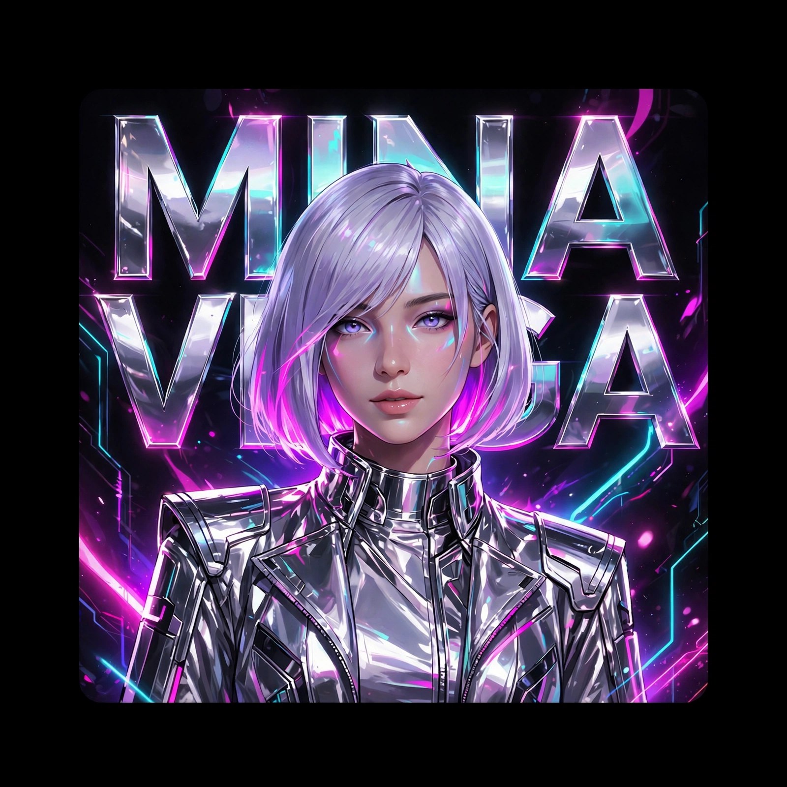 MINA VEGA — wordmark card