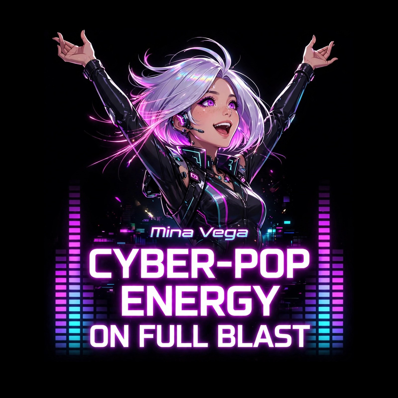 CYBER-POP ENERGY — motto card