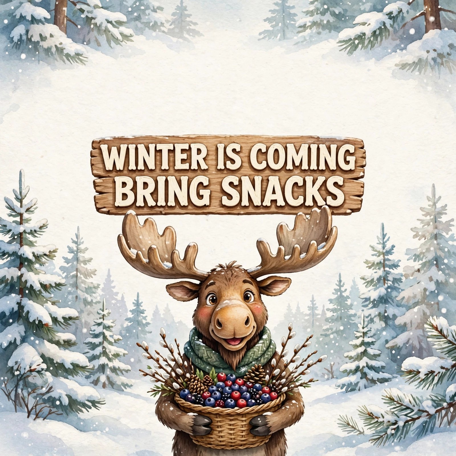 moose social image: WINTER IS COMING — BRING SNACKS
