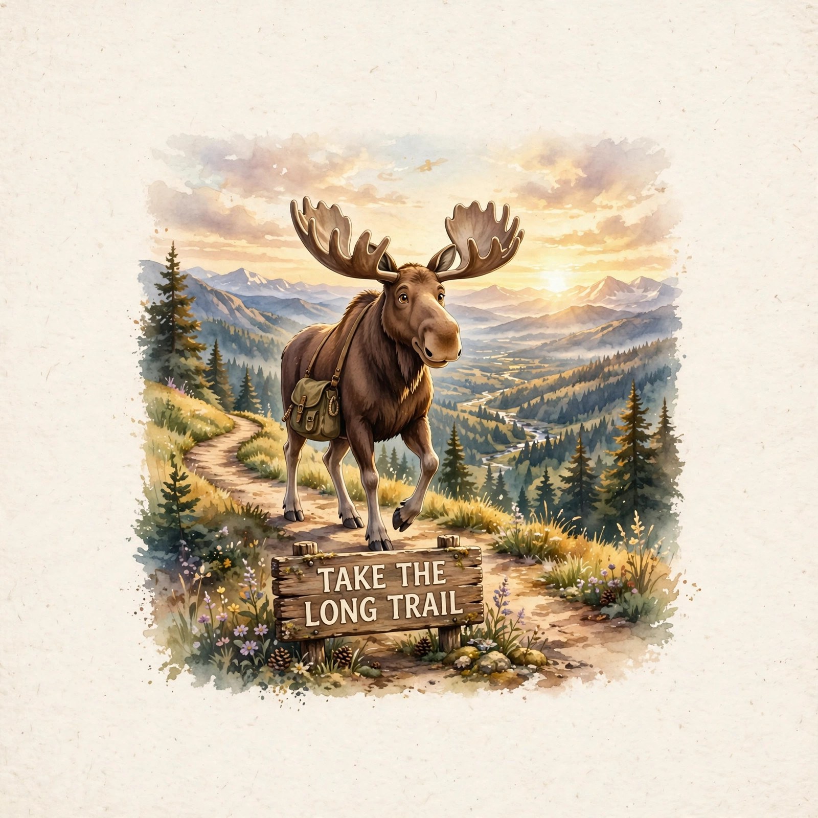 moose social image: TAKE THE LONG TRAIL