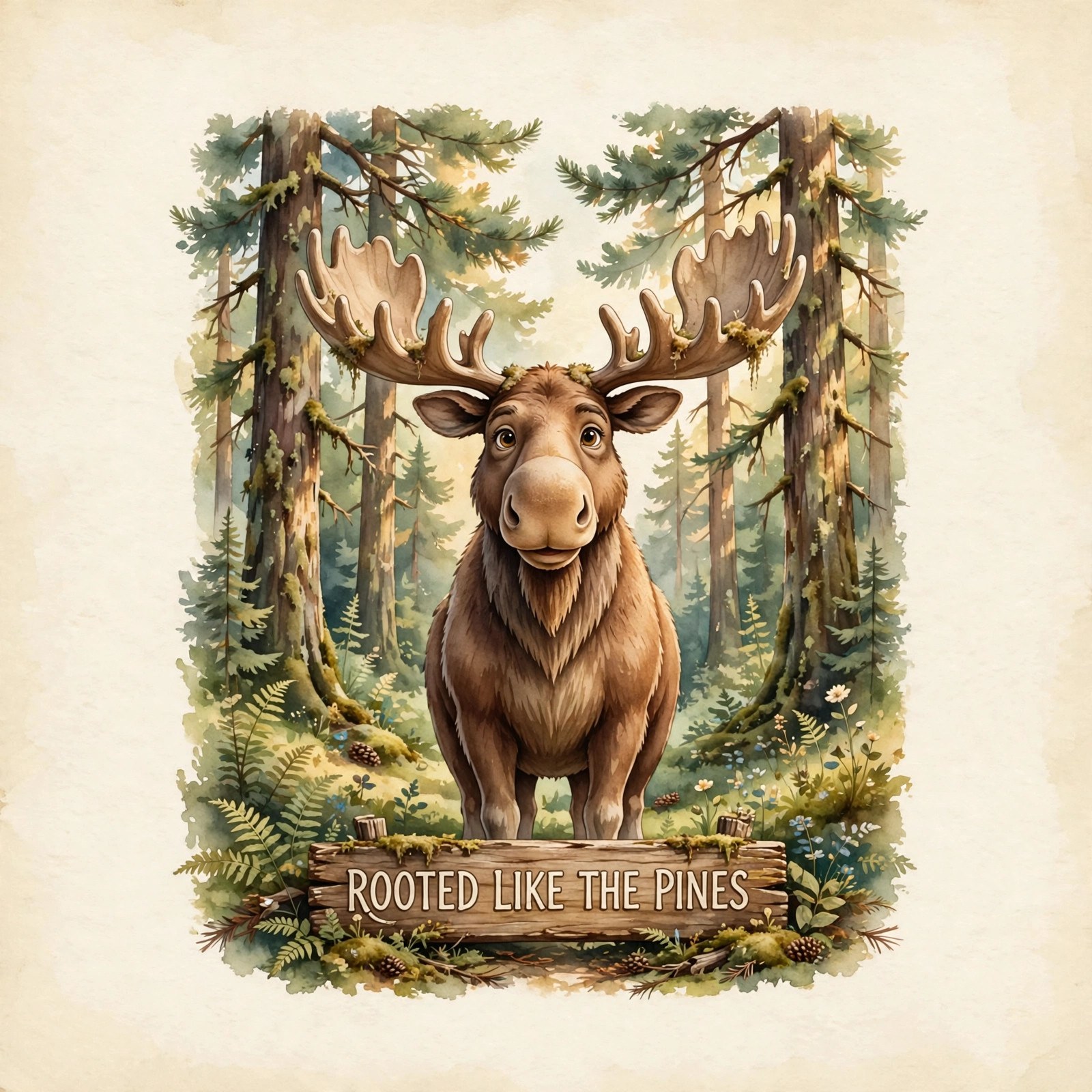 moose social image: ROOTED LIKE THE PINES