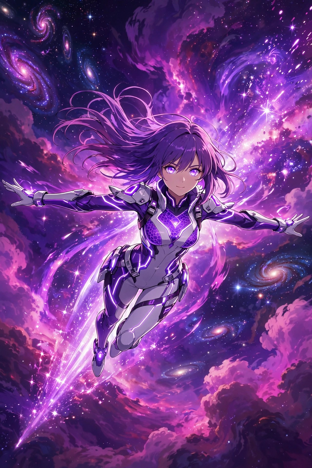 AI-generated scene of Neris Sen in starflight